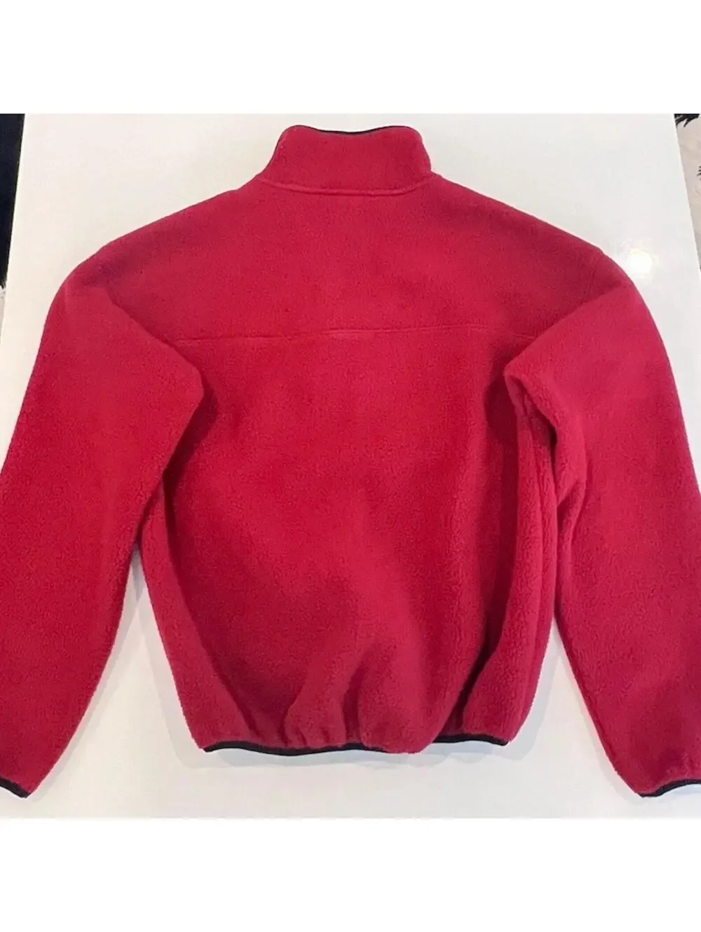 $175 The North Face Rare Pullover Fleece Jacket 1/2 Zip Cardinal Red Size Small